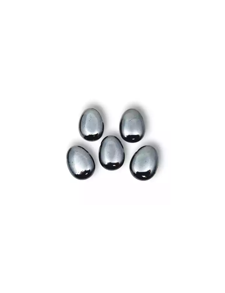 Pierced Hematite Pendants lot x5