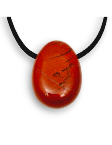 Pierced pendants through Red Jasper set x5