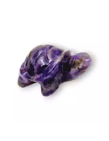 Amethyst carved turtle