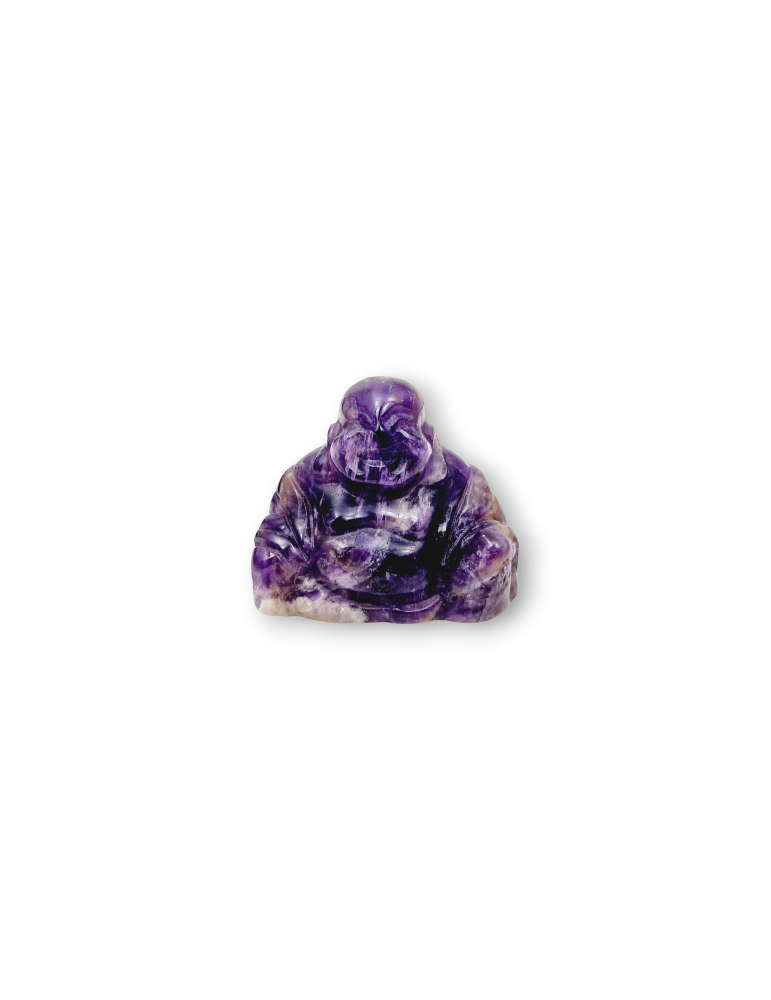 Buddha aus Amethyst geschnitzt