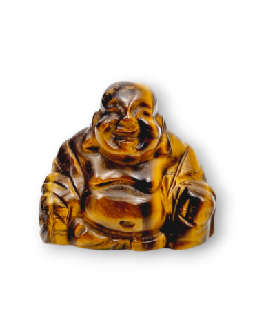 Bouddha sculpté en Œil de Tigre