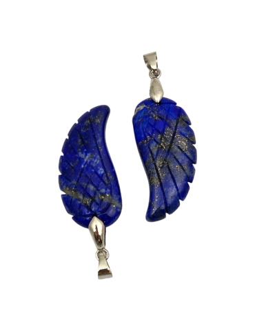 Lapis Lazuli Wing Pendant 4cm