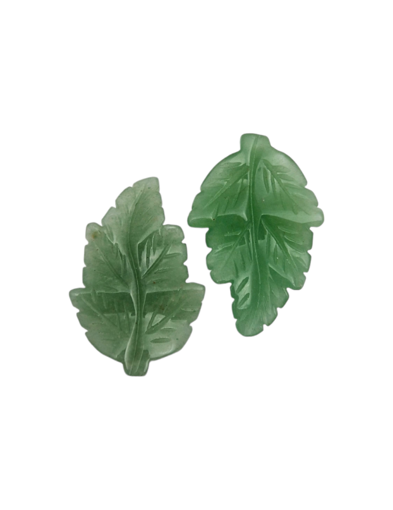 Colgante de Hoja de Aventurina Verde de 4cm