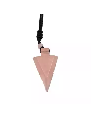 Pendentif pointe de flèche Quartz rose 5,5cm