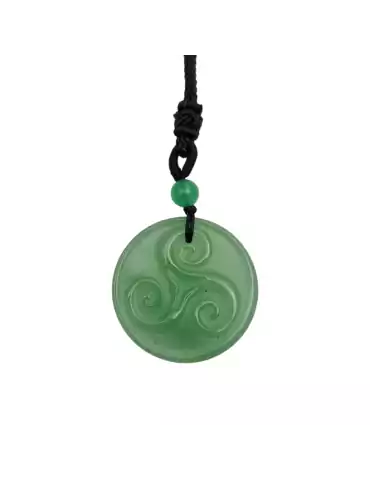 Aventurine Triskel Pendant 4cm