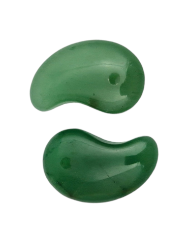 Ciondolo Taijitu avventurina verde 2,5 cm