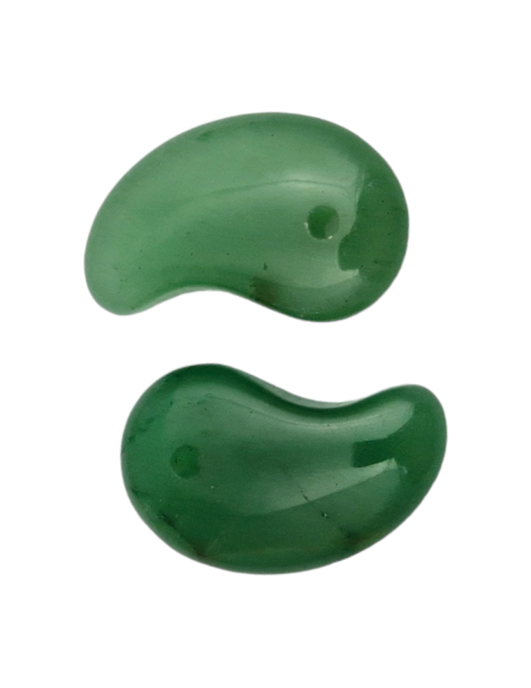 Pingente taijitu Aventurina verde 2,5 cm