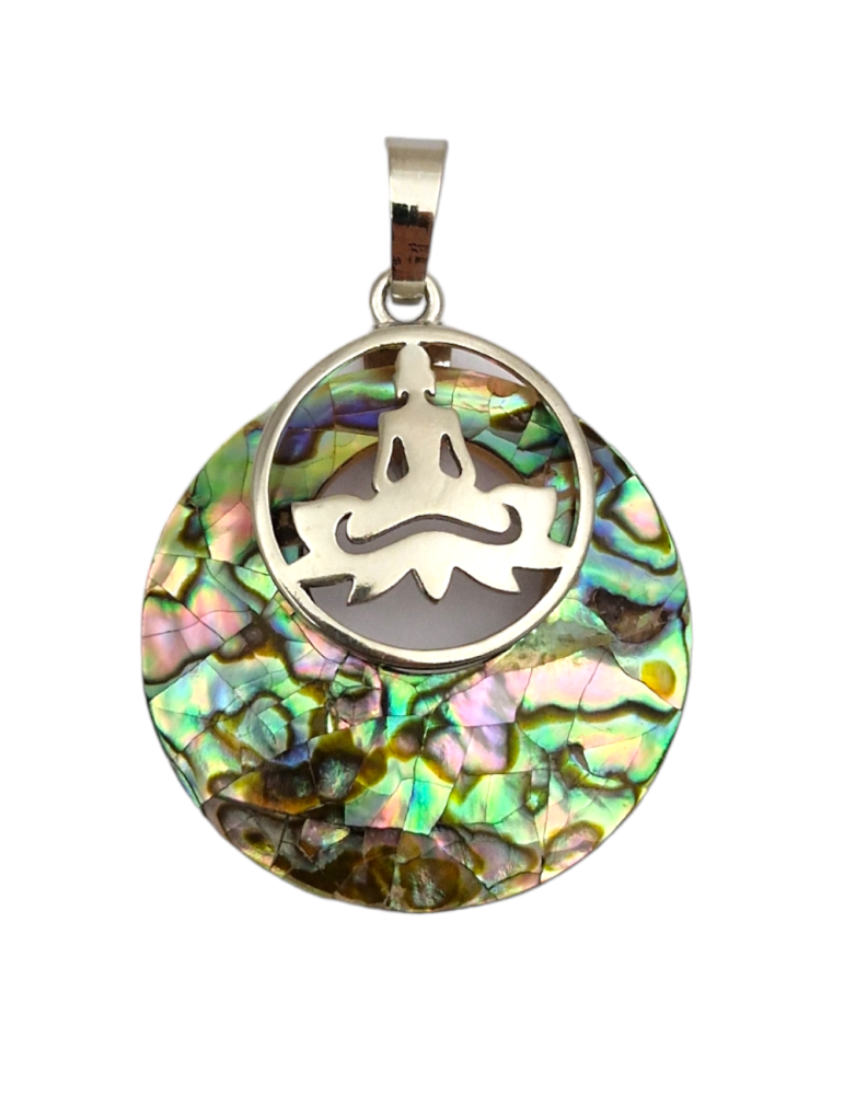 Pendentif esprit nacre coloré 3cm