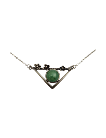 Aventurine Triangle Pendant 3.5cm