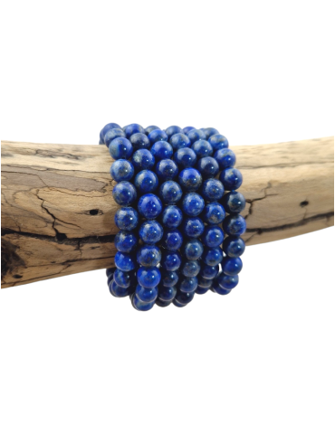 Bracciale lapis lazuli perline