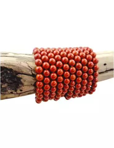 Red Jasper Bead Bracelet A