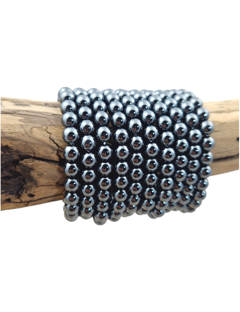 Braccialetto di ematite con perle A