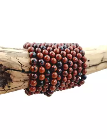 Bracelet obsidienne acajou - Mahogany perles A