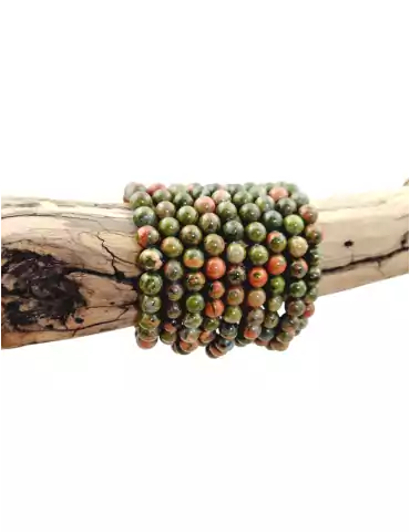 Bracelet unakite perles A