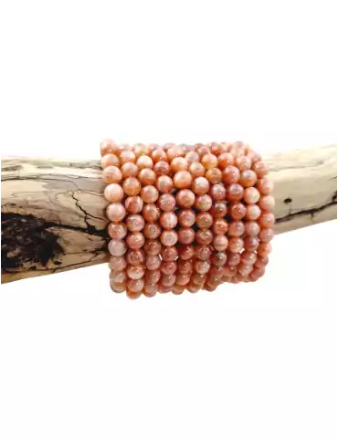 Natural Sunstone Bead Bracelet A