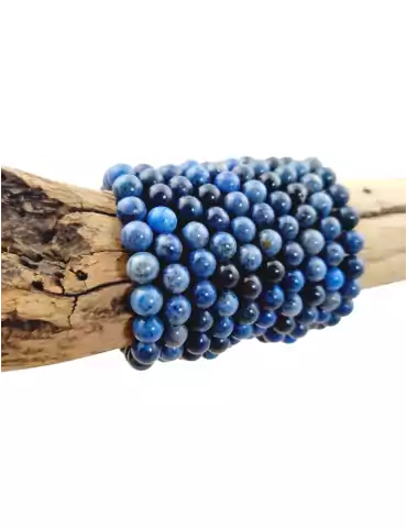 AA dumortierite bead bracelet