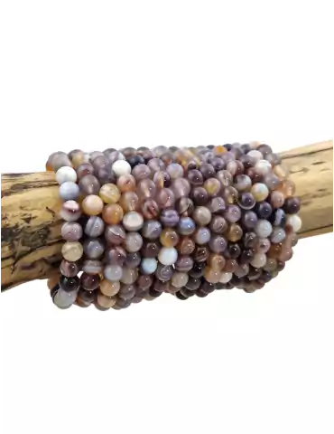 Botswana Agate AA Beads Bracelet