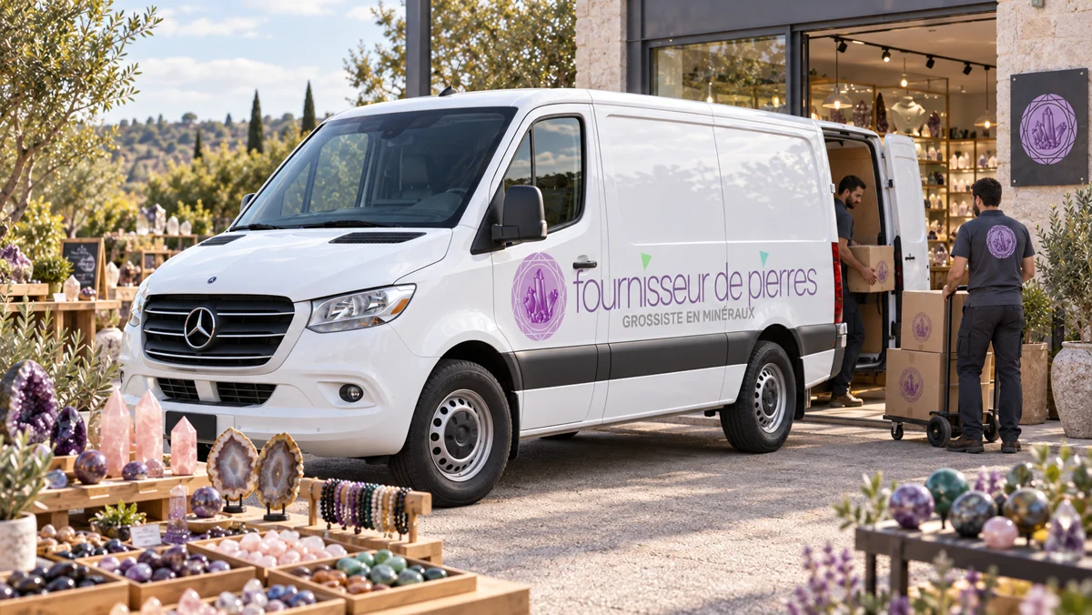 Visuel du camion Fournisseur de Pierres pour les tournées professionnelles en France