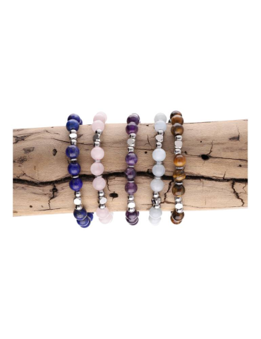 Bracelet perles pierre