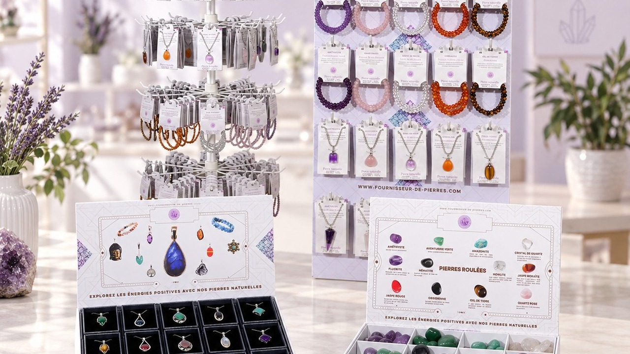 Présentoirs de bijoux et présentoirs de comptoir