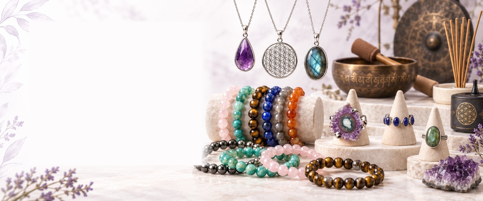 Bijoux et pierres naturelles pour professionnels